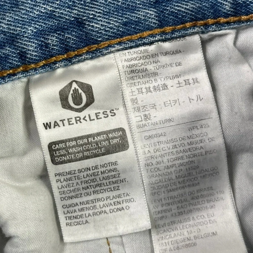 Levis‎ Jeans Womens 28 Blue 501 S Skinny Button Fly High Rise Denim NEW NWT